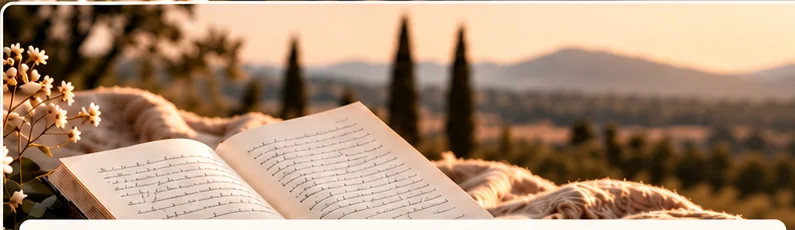 Livre ouvert dans une atmosphère douce et lumineuse