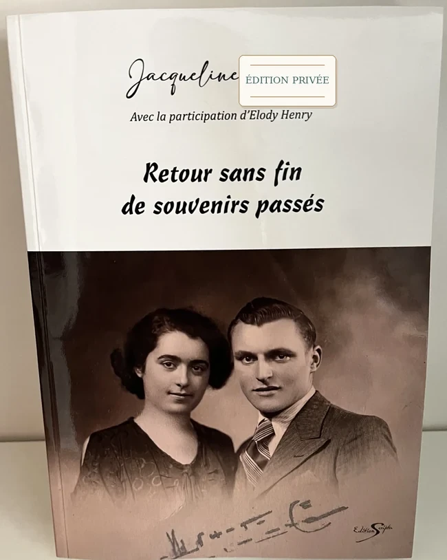 Couverture photographiée et anonymisée de Retour sans fin de souvenirs passés, avec logo Éditions Scripta